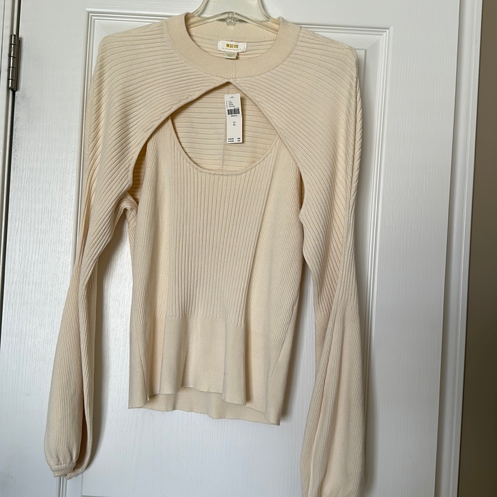 Anthropologie Ribbed Sweater